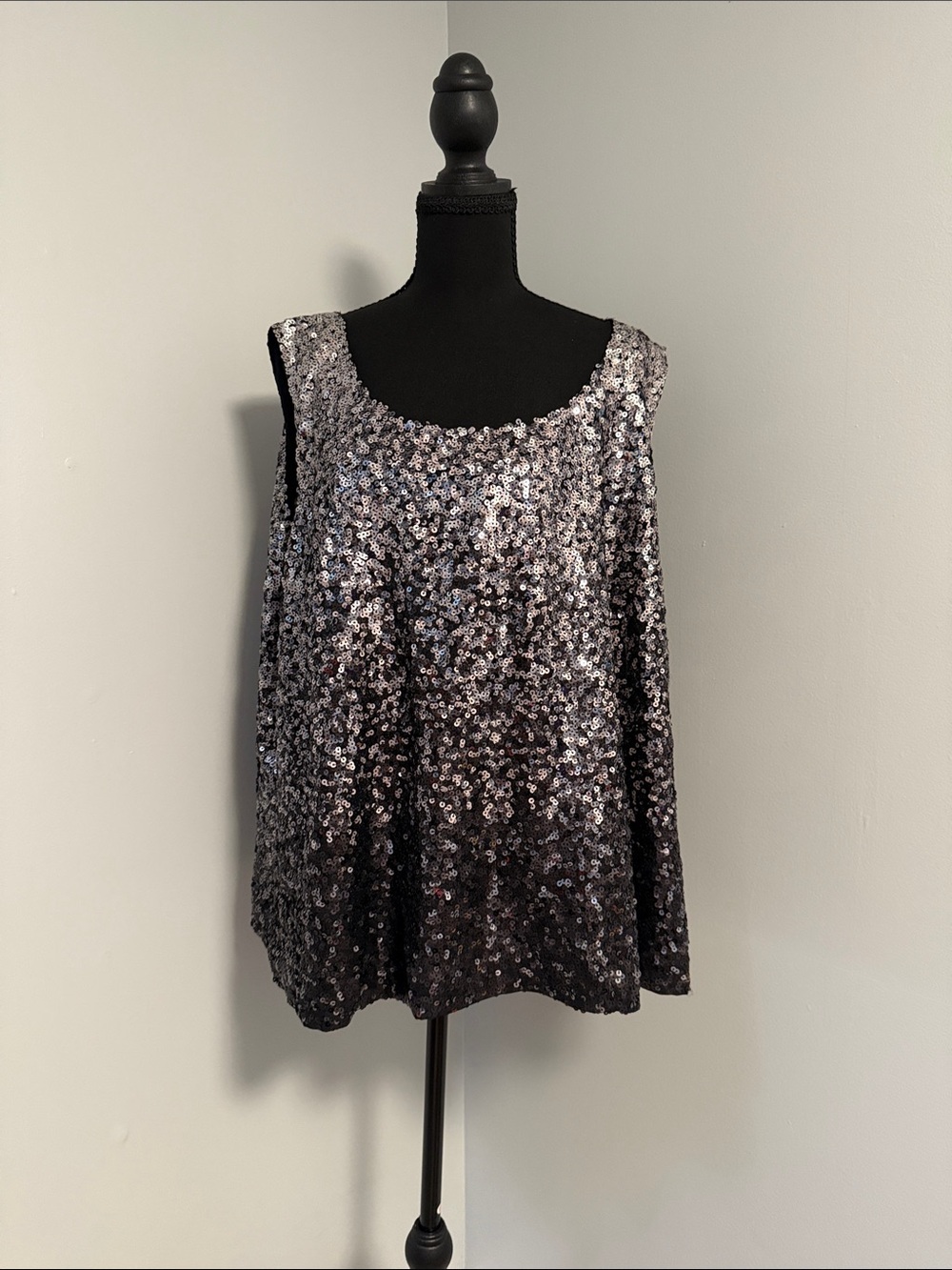 MICHAEL Michael Kors Silver Sequin Sleeveless Camisole